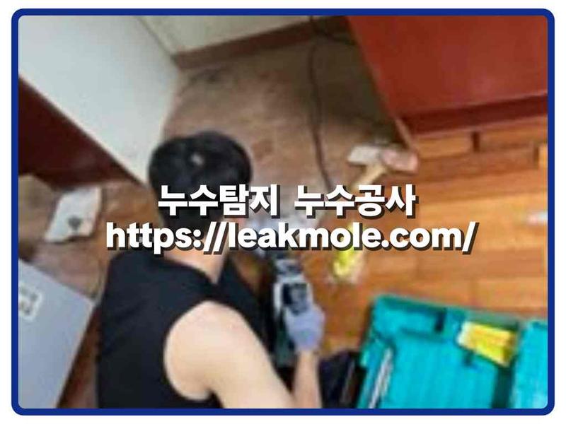 누수탐지 현장 작업 사진 5